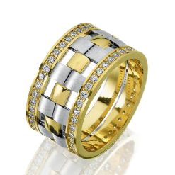 Damenring mit Gravur "Chess Gold"- (c) baslina.com