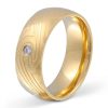 Damenring mit Gravur "Golden Wave" - (c) baslina.com