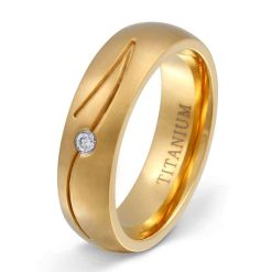 Damenring mit Gravur "Golden River"- (c) baslina.com