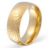 Herrenring mit Gravur "Golden Wave" - (c) baslina.com