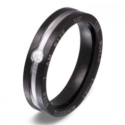Damenring mit Gravur "Harmony"- (c) baslina.com
