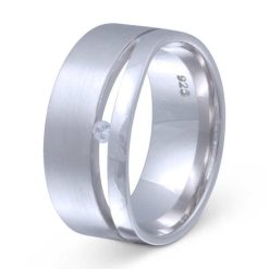 Damenring mit Gravur "Lotus"- (c) baslina.com