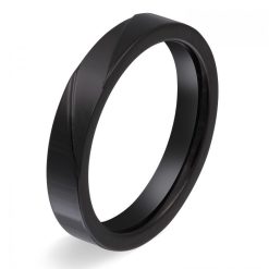Unisex Ring mit Handschriftgravur „Darkly“