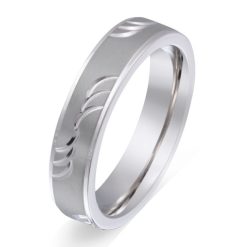 Herrenring mit Gravur "Waves"- (c) baslina.com