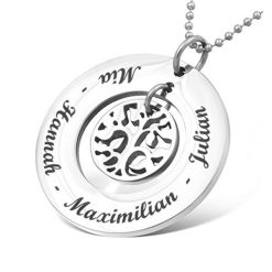Anhänger mit Gravur "Vikash" inkl. Kette - (c) baslina.com
