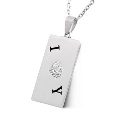 Anhänger mit Gravur "Malusa" inkl. Kette- (c) baslina.com