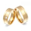 Partnerring-Set "Goldness"<br>Verlobungsringe 2 Partnerring-Set Goldness Verlobungsringe- (c) baslina.com
