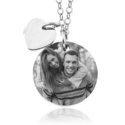 Damenanhänger mit Bildgravur und Kette - (c) baslina.com