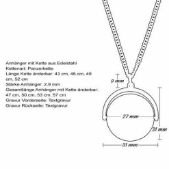 Kette mit Anhänger "Ninove"- (c) baslina.com