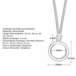 Kette mit Anhänger "Genix" 3 Kette mit Anhänger