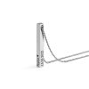 Säulenkette mit Gravur Farbe Silber - (c) baslina.com