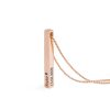 Säulenkette mit Gravur Farbe Rosègold - (c) baslina.com
