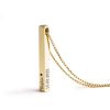Säulenkette mit Gravur Farbe Gold 4 Säulenkette mit Gravur Farbe Gold- (c) baslina.com