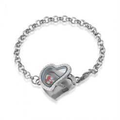 Armband mit Gravur und Charms "Homam" 6 Armband mit Gravur und Charms