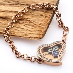 Armband mit Gravur und Charms 