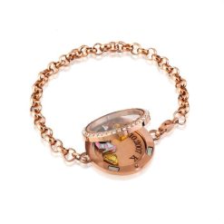 Armband mit Gravur und Charms "Caph" 6 Armband mit Gravur und Charms