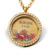Medaillon mit Gravur und Charms "Eni"- (c) baslina.com