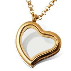 Medaillon mit Gravur und Charms "Nemsi"- (c) baslina.com