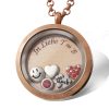 Medaillon mit Gravur und Charms "Zoka"- (c) baslina.com