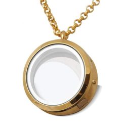 Medaillon mit Gravur und Charms 