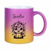 Glitzertasse mit Namen_Sandra_Einhorn_pink_gold - (c) baslina.com