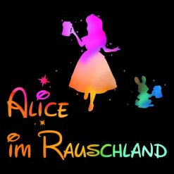 Polter T-Shirt Damen "Alice im Rauschland" 13 Polter T Shirts Damen_Alice im Rauschland_Shirt_schwarz - (c) baslina.com