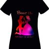 Braut T-Shirt "Braut-kein Sekt vor der Ehe?!" 15 Braut T-Shirt_Polter T Shirts Damen_Braut_Lisa_Shirt_schwarz - (c) baslina.com