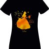 Polter T-Shirt Damen_Die Schöne und das Bier_Lisa_Shirt_schwarz - (c) baslina.com