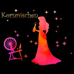 Polter T-Shirt Damen "Kornröschen" 13 Polter T Shirts Damen_Kornröschen_schwarz - (c) baslina.com
