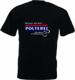 Bräutigam T-Shirt Herren "Polterei" 19 Bräutigam T-Shirt Herren