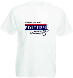 Bräutigam T-Shirt Herren "Polterei" 18 Bräutigam T-Shirt Herren