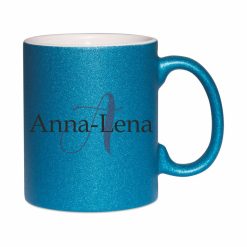 Glitzertasse mit Namen_Anna-lena_blau_(c) Baslina